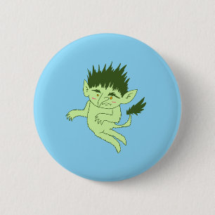 Badge Rond 5 Cm Petit Bouton Troll