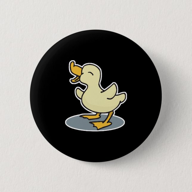 Badge Rond 5 Cm petit canard (Devant)