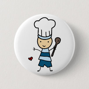 Badge Rond 5 Cm Petit Chef Garçon
