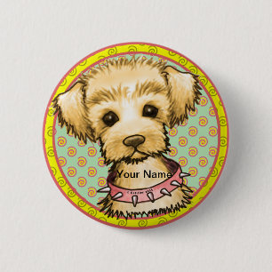 Badge Rond 5 Cm Petit chien Little Spike