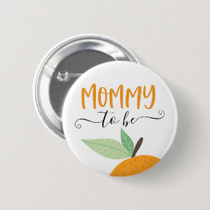Badge Rond 5 Cm Petit Cutie Citrus Orange Maman À Être Bouton