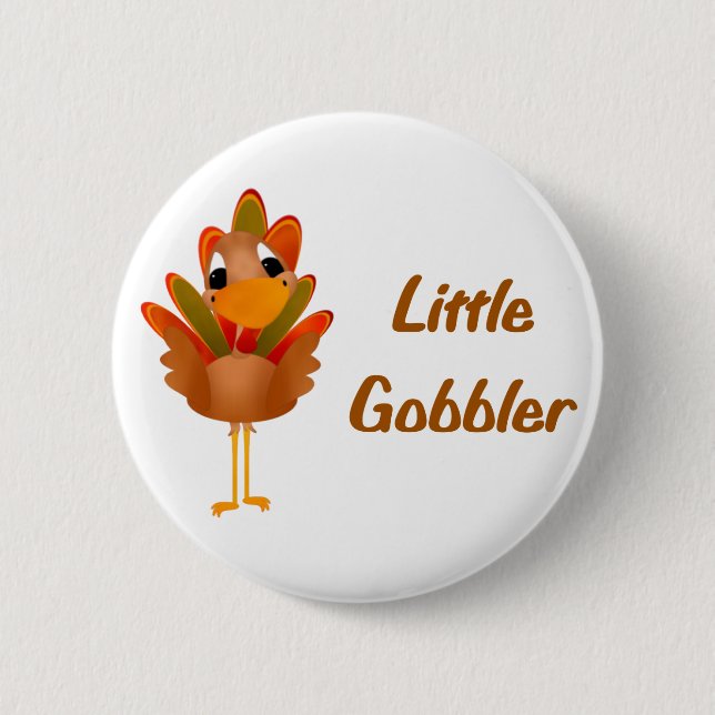 Badge Rond 5 Cm Petit dindon (Devant)