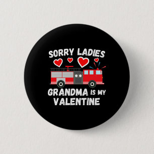Badge Rond 5 Cm Petit-fils de la Saint-Valentin Mignon Camion de p