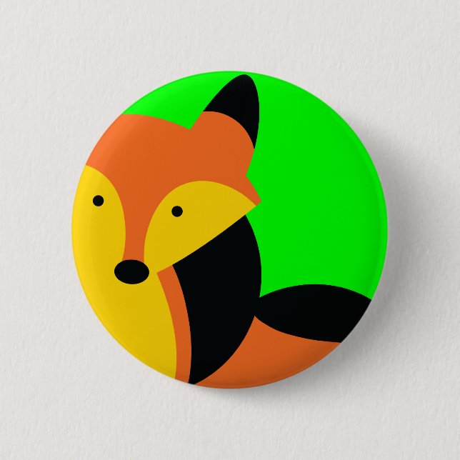 Badge Rond 5 Cm Petit Fox mignon (Devant)