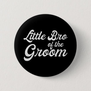 Badge Rond 5 Cm Petit frère du marié pour garçons enfants