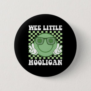 Badge Rond 5 Cm Petit garnement de chemise de la Saint-Patrick pou