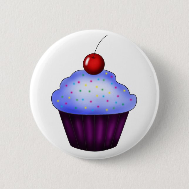 Badge Rond 5 Cm Petit gâteau - bouton (Devant)