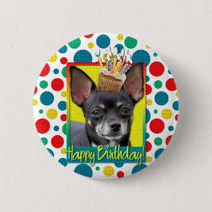 Badge Rond 5 Cm Petit gâteau d'anniversaire - chiwawa - Isabella