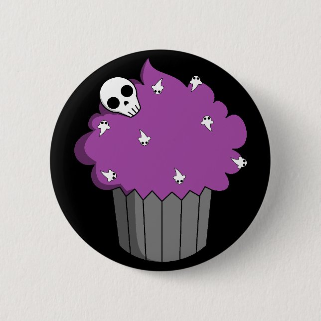 Badge Rond 5 Cm Petit gâteau éffrayant (Devant)