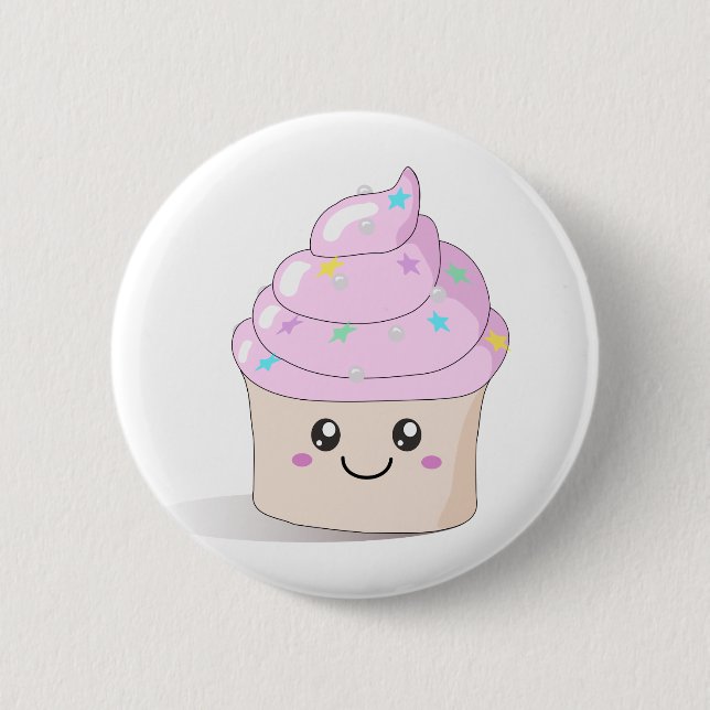 Badge Rond 5 Cm Petit gâteau mignon (Devant)