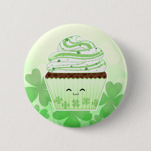 Badge Rond 5 Cm Petit gâteau mignon de Jour de la Saint Patrick d