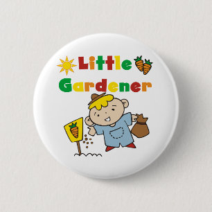 Badge Rond 5 Cm Petit jardinier de garçon