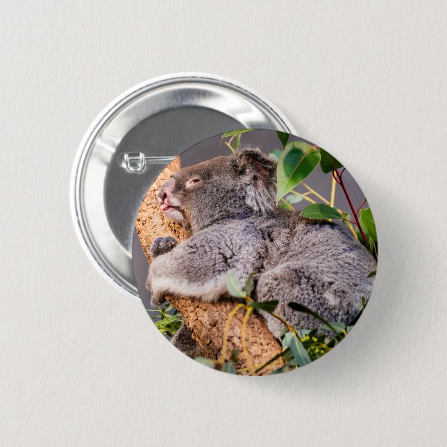 Badge Rond 5 Cm Petit koala doux (Devant & derrière)