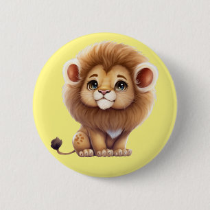 Badge Rond 5 Cm Petit lion
