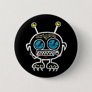 Badge Rond 5 Cm Petit monstre