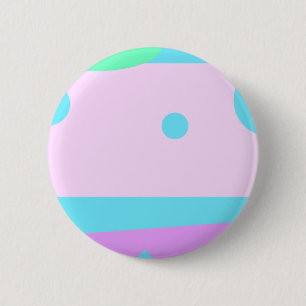 Badge Rond 5 Cm Petit Monstre Abstrait -