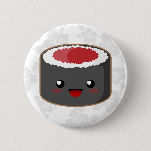 Badge Rond 5 Cm Petit pain de Kawaii (Devant)