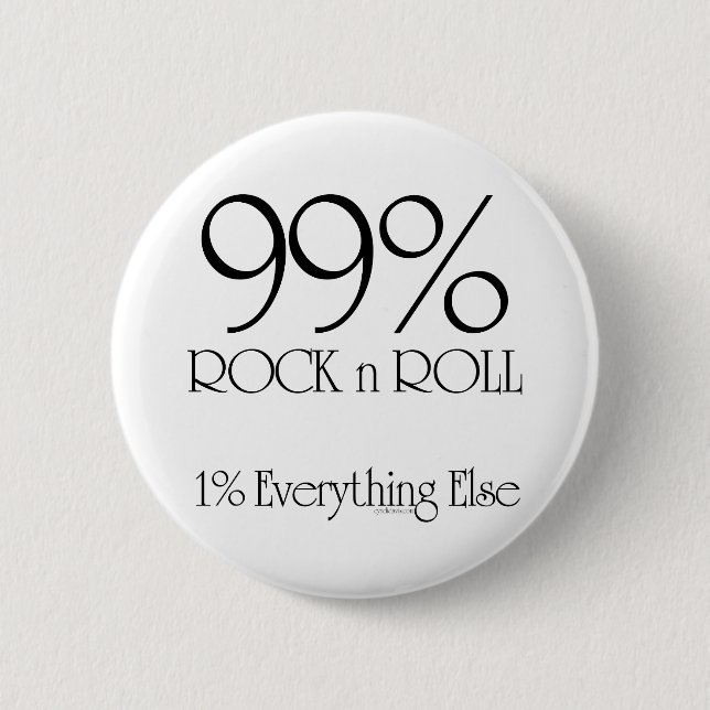 Badge Rond 5 Cm Petit pain de la roche n de 99% (Devant)