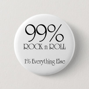 Badge Rond 5 Cm Petit pain de la roche n de 99%
