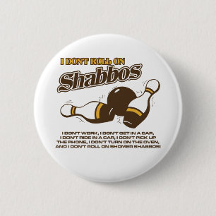 Badge Rond 5 Cm Petit pain sur le type de Shabbos