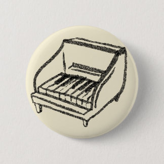 Badge Rond 5 Cm petit piano