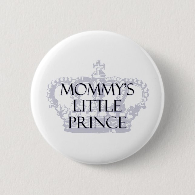 Badge Rond 5 Cm Petit Prince de maman (Devant)