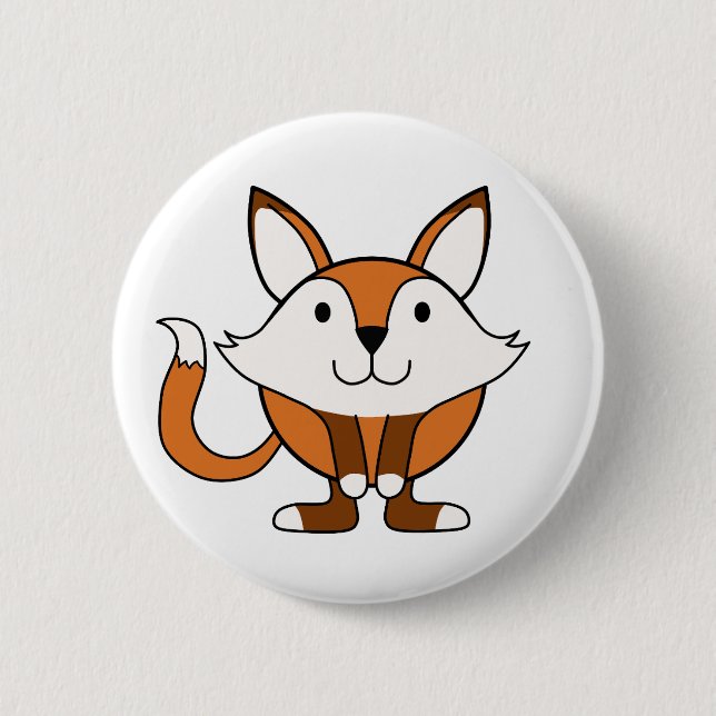 Badge Rond 5 Cm Petit renard (Devant)