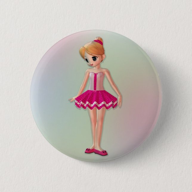 Badge Rond 5 Cm Petite ballerine (Devant)