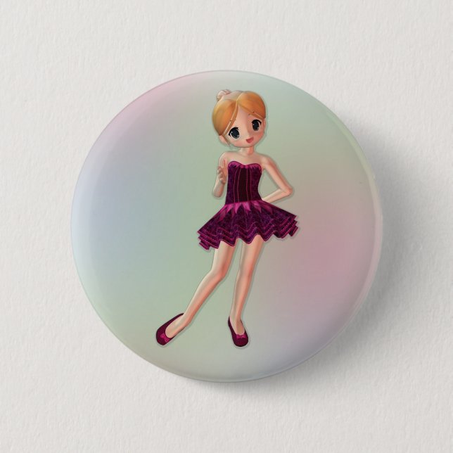 Badge Rond 5 Cm Petite ballerine 2 (Devant)