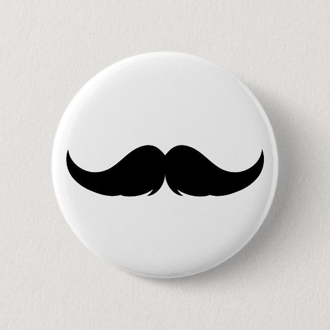 Badge Rond 5 Cm Petite barre de poignées personnalisable Moustache (Devant)