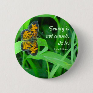Badge Rond 5 Cm Petite broche papillon