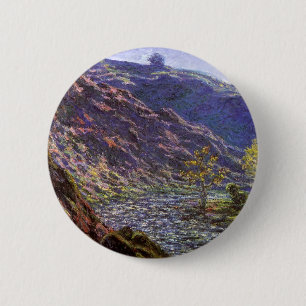Badge Rond 5 Cm Petite Creuse, Lumière du soleil par Claude Monet