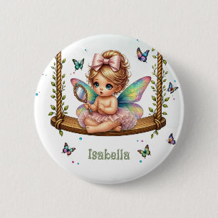 Badge Rond 5 Cm Petite fée adorable