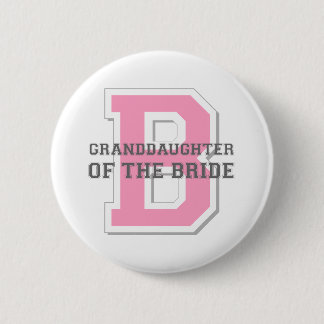 Badge Rond 5 Cm Petite-fille de l'acclamation de jeune mariée