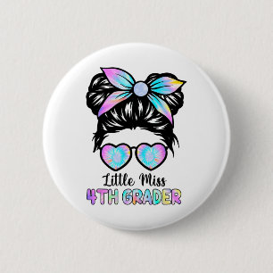 Badge Rond 5 Cm Petite Fille de Quatrième Année Ck Pour T-Shirt Sc