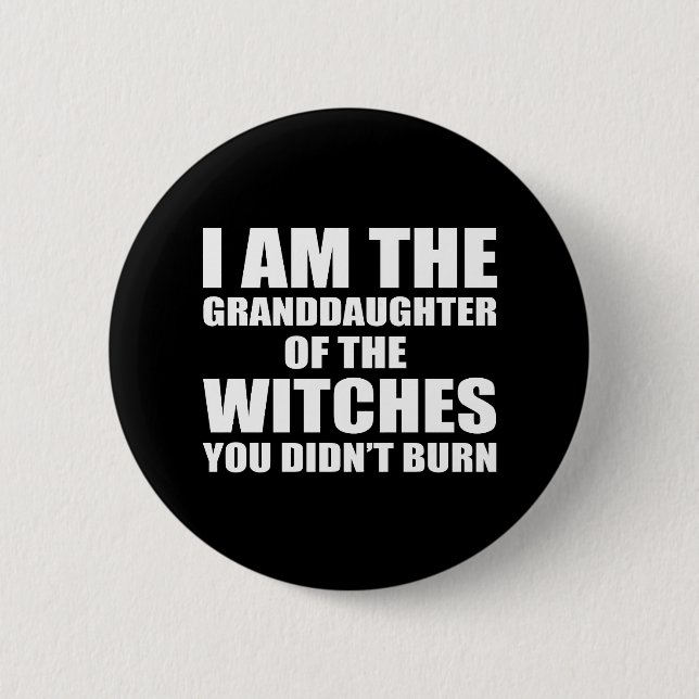 Badge Rond 5 Cm Petite-fille des sorcières (Devant)