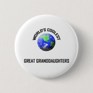 Badge Rond 5 Cm Petite-filles les plus fraîches du monde les