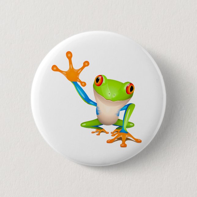 Badge Rond 5 Cm Petite grenouille (Devant)