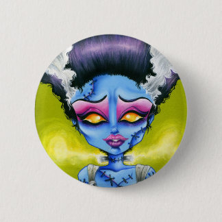 Badge Rond 5 Cm Petite jeune mariée de Frankenstein