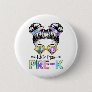 Badge Rond 5 Cm Petite Mademoiselle Pré-Maternelle Fille Ck Pour C