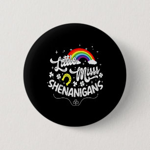 Badge Rond 5 Cm Petite Mademoiselle Shenanigans Filles Enfants Fem