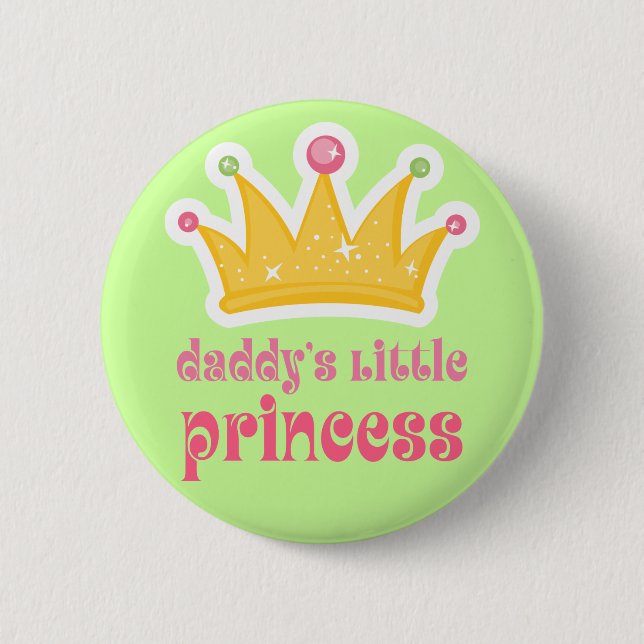 Badge Rond 5 Cm Petite princesse Crown du papa (Devant)