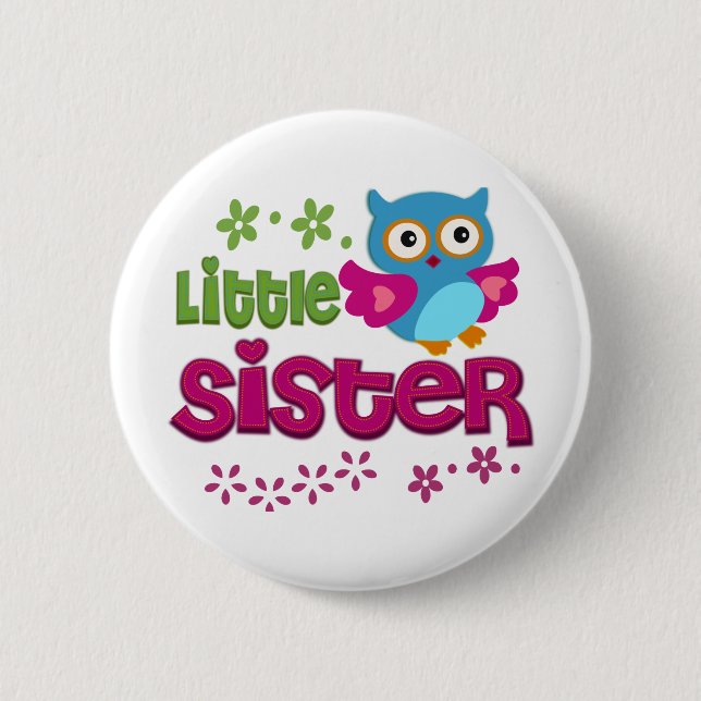 Badge Rond 5 Cm Petite soeur (Devant)