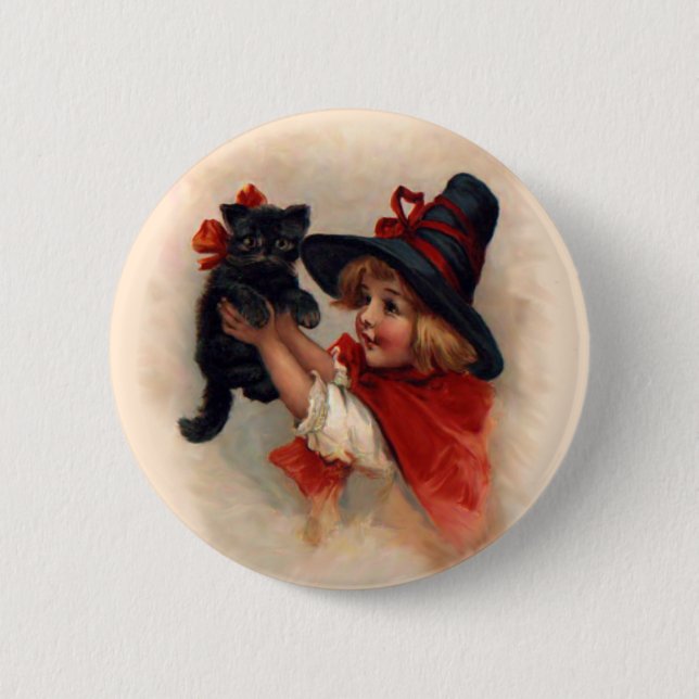 Badge Rond 5 Cm Petite sorcière (Devant)