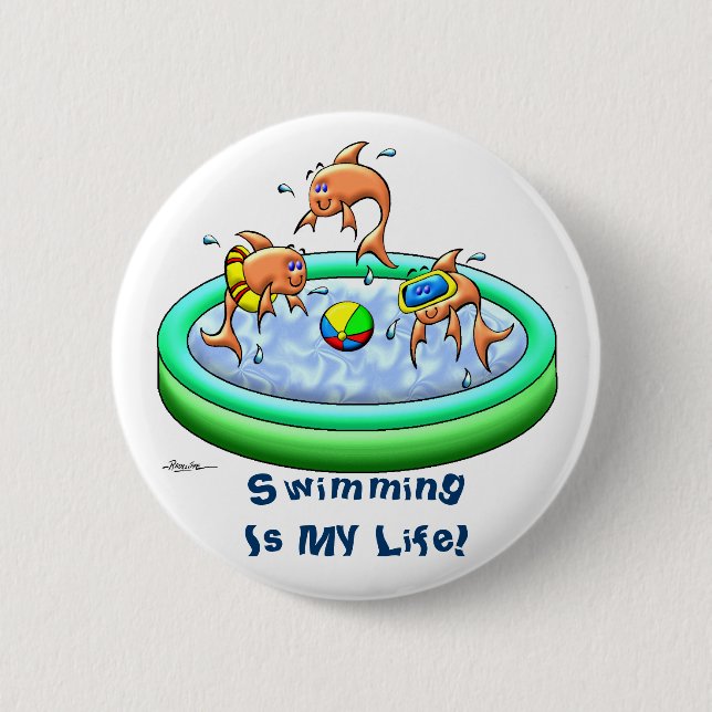 Badge Rond 5 Cm Petites guppys (Devant)