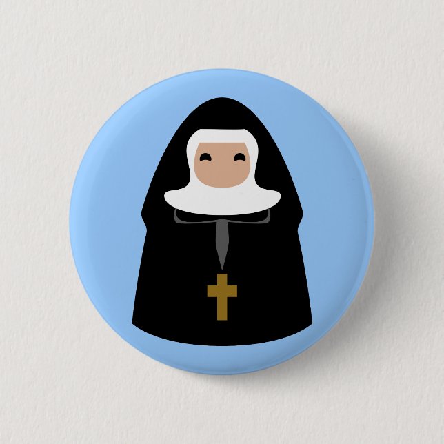 Badge Rond 5 Cm Petites nonnes mignonnes (Devant)
