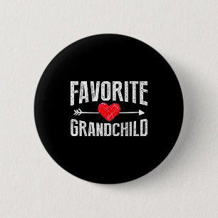 Badge Rond 5 Cm Petits-enfants drôles de Siled Granhild préférés G