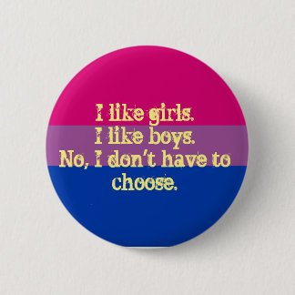 Badge Rond 5 Cm petits insigne/goupille bisexuels de fierté de