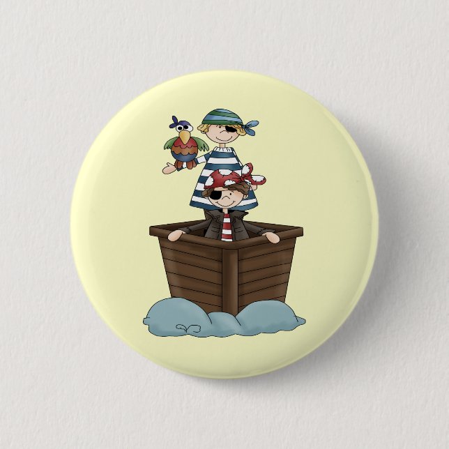 Badge Rond 5 Cm Petits pirates (Devant)
