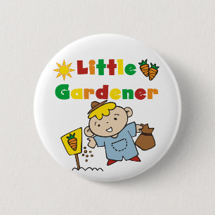 Badge Rond 5 Cm Petits T-shirts et cadeaux de jardinier de garçon